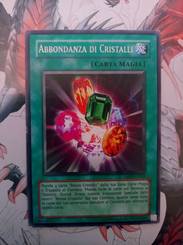 Carta YUGIOH-Abbondanza di Cristalli-DP07-IT015-ITA-Poor-Rare 1.Ed