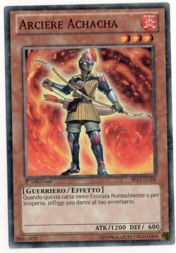 Carta YUGIOH-Arciere Achacha-SP13-IT004-ITA-Good-Common