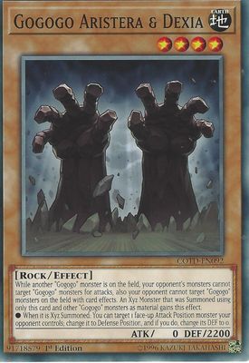 Carta YUGIOH-Aristera & Dexia Gogogo-CODT-IT092-ITA-EX-Common 1.Ed
