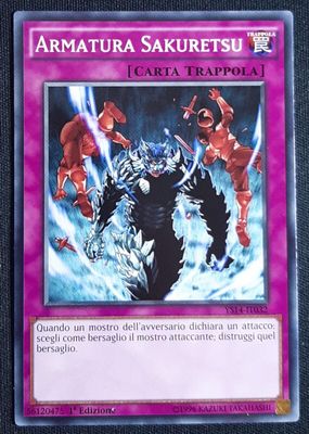 Carta YUGIOH-Armatura Sakuretsu-YS14-ITA-Good-Common 1.Ed
