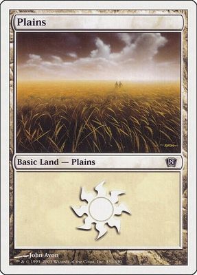 Carta MTG-Pianura (V.1)-Ottava Edizione-N.346-ITA-Good-