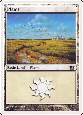 Carta MTG-Pianura (V.4)-Ottava Edizione-N.331-ITA-LP-