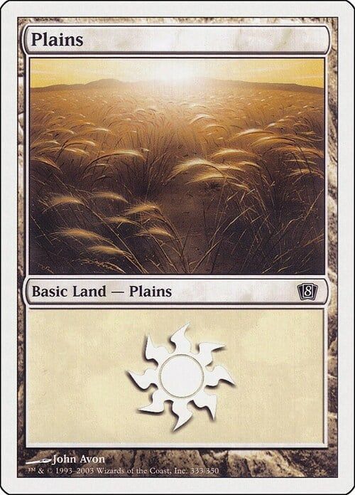 Carta MTG-Pianura (V.3)-Ottava Edizione-N.334-ITA-LP-