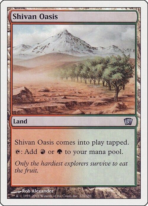 Carta MTG-Oasi di Shiv-Ottava Edizione-N.346-ITA-Poor-