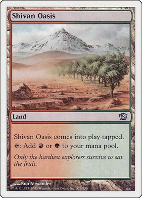 Carta MTG-Oasi di Shiv-Ottava Edizione-N.346-ITA-Poor-