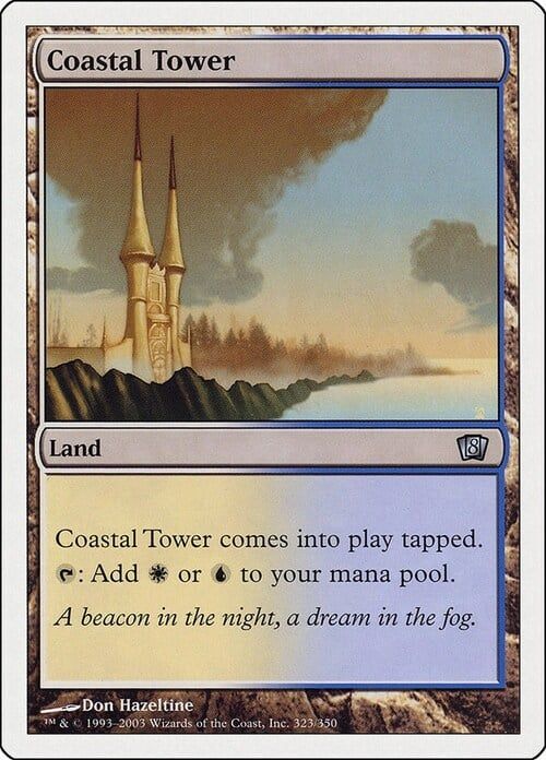 Carta MTG-Coastal Tower-Ottava Edizione-N.326-EN-LP-