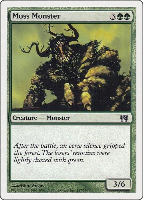 Carta MTG-Moss Monster-Ottava Edizione-N.267-EN-Played-