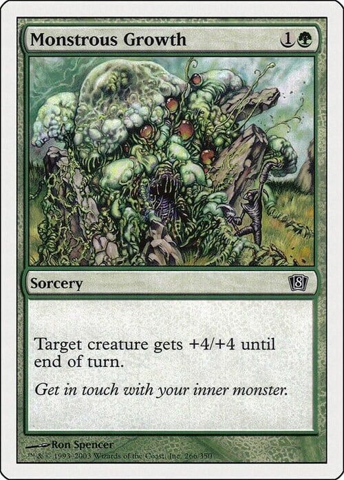 Carta MTG-Crescita Mostruosa-Ottava Edizione-N.271-ITA-Good-