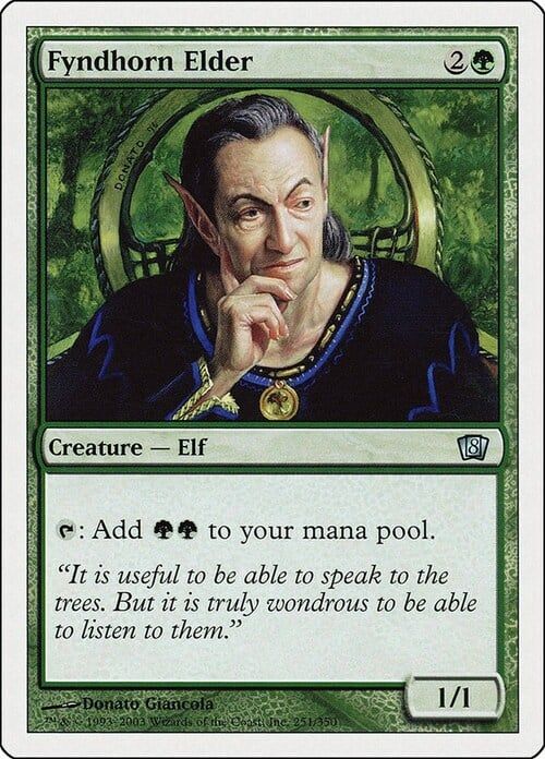 Carta MTG-Antico di Fyndhorn-Ottava Edizione-N.254-ITA-LP-