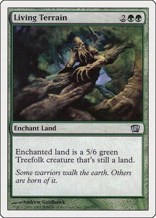 Carta MTG-Terreno Vivente-Ottava Edizione-N.282-ITA-Good-