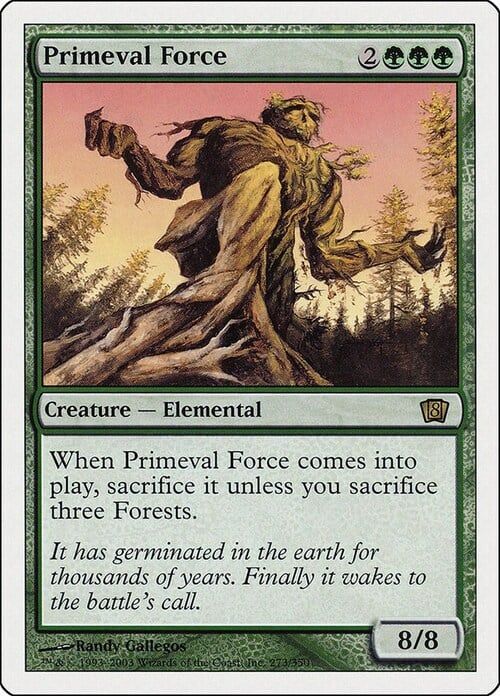 Carta MTG-Forza Primordiale-Ottava Edizione-N.277-ITA-LP-