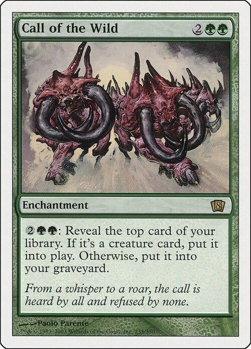 Carta MTG-Richiamo della Foresta-Ottava Edizione-N.273-ITA-Good-