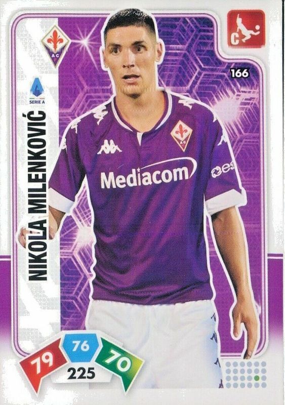 Trading card Adrenalyne 2020-21 - N°166 Nikola Milenkovic  Fiorentina