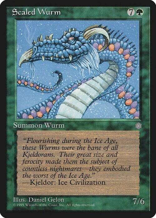 Carta MTG-Wurm Squamato-Era Glaciale-EN-Good-Common