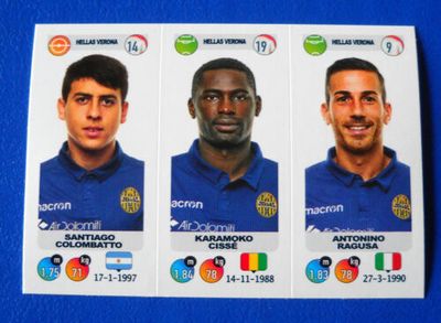 Calciatori 2018-19 - Sticker no. 639 a-b-c Colombatto-Cissé-Ragusa