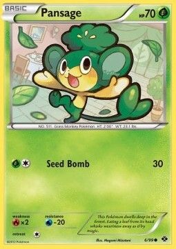 Carta pokemon Pansage (NXD 6)-Destini Futuri-C - lingua ITA-condizione EX