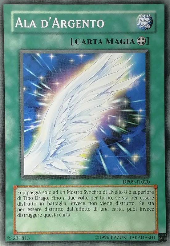 Carta YUGIOH-Ala d'Argento-DP09-IT020-ITA-EX-Common 1.Ed