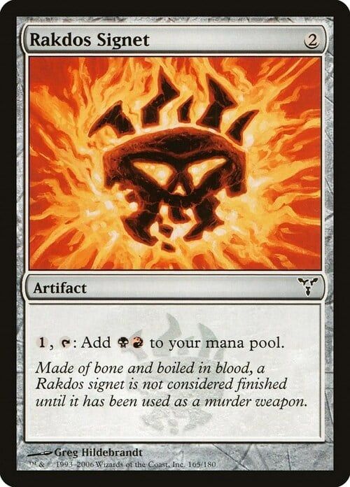 Carta MTG-Sigillo Rakdos-Discordia-N.163-ITA-Good-