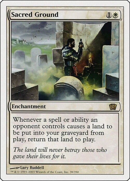 Carta MTG-Terreno Consacrato-Ottava Edizione-N.030-ITA-LP-