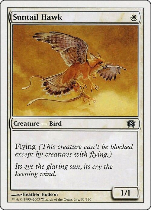 Carta MTG-Falco Astrocoda-Ottava Edizione-N.037-ITA-Poor-