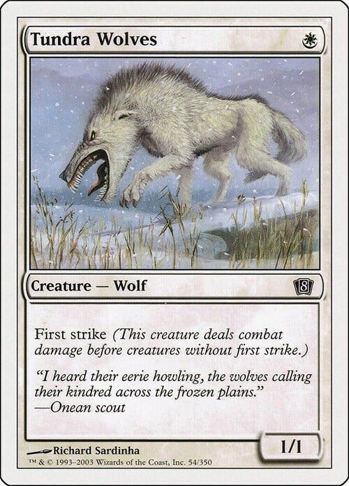 Carta MTG-Lupi della Tundra-Ottava Edizione-N.040-ITA-Good-