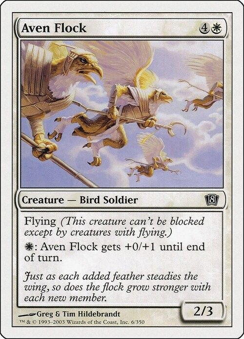 Carta MTG-Stormo di Aviani-Ottava Edizione-N.006-ITA-EX-