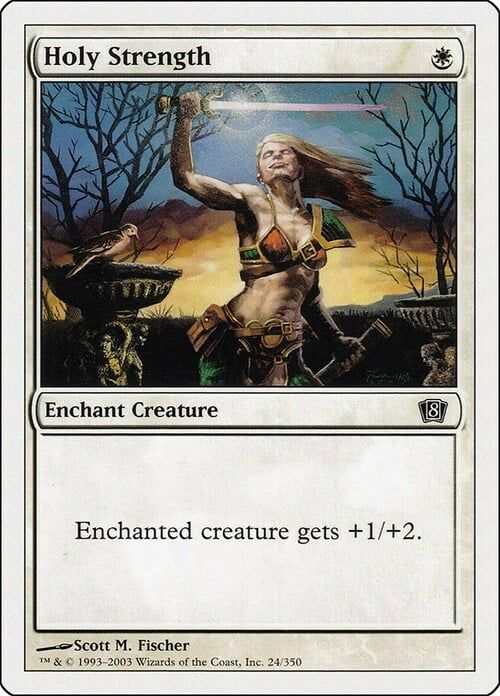 Carta MTG-Forza Sacra-Ottava Edizione-N.044-ITA-EX-