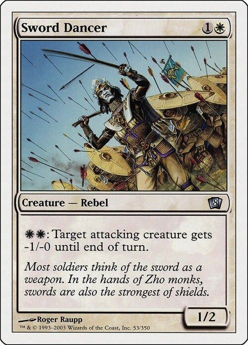 Carta MTG-Danzatore della Spada-Ottava Edizione-N.009-ITA-Played-