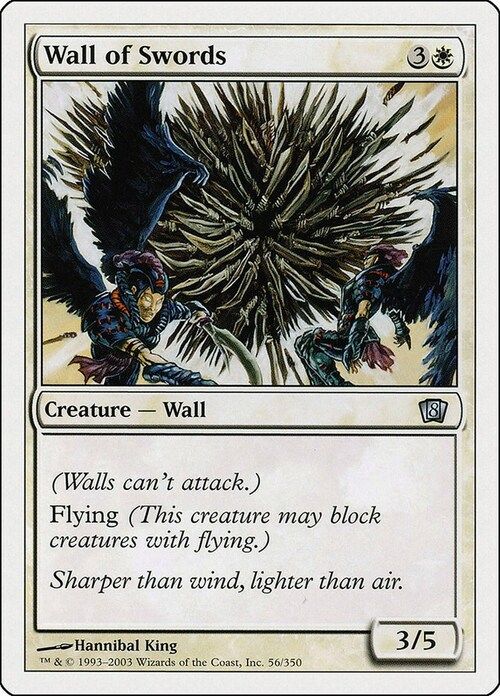 Carta MTG-Muro di Spade-Ottava Edizione-N.035-ITA-Good-