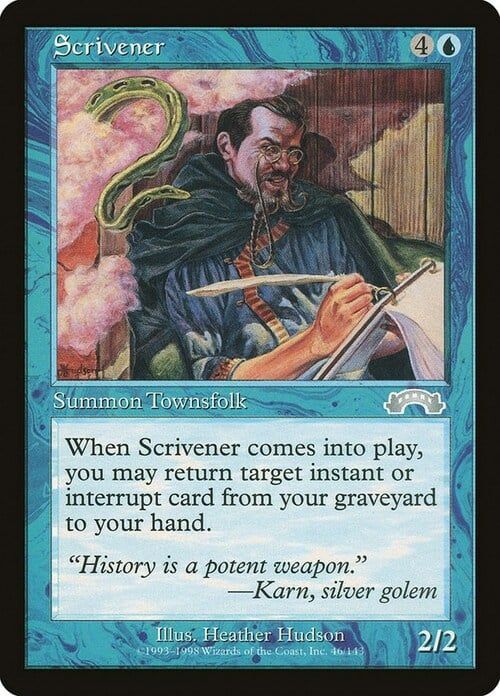 Carta MTG-Scrivano-Esodo-N.087-ITA-Played-
