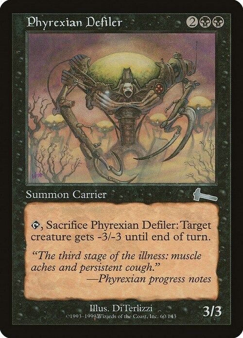Carta MTG-Phyrexian Defiler-Eredità di Urza-N.046-EN-EX-