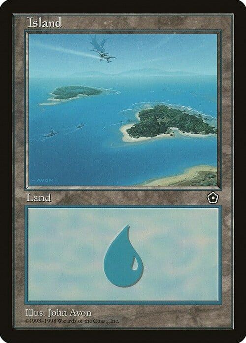 Carta MTG-Isola (V.1)-Portal Seconda Era-N.086-ITA-EX-