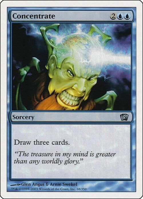 Carta MTG-Concentrare-Ottava Edizione-N.094-ITA-Good-