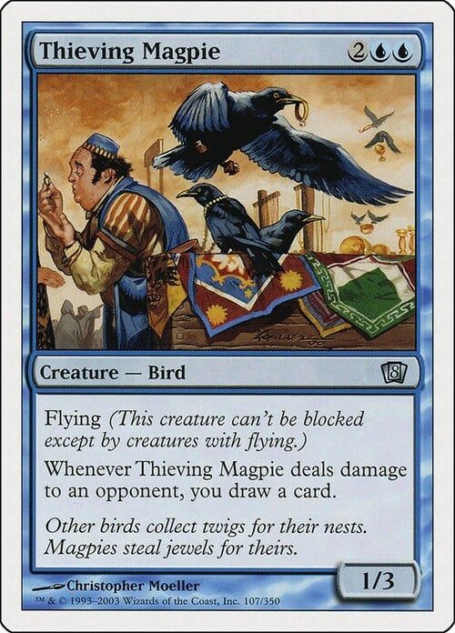 Carta MTG-Gazza Ladra-Ottava Edizione-N.059-ITA-Good-