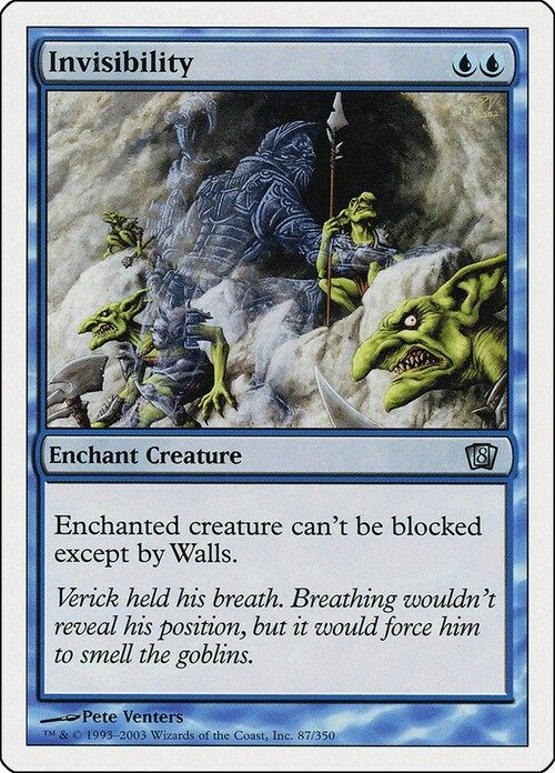 Carta MTG-Invisibility-Ottava Edizione-N.093-EN-LP-