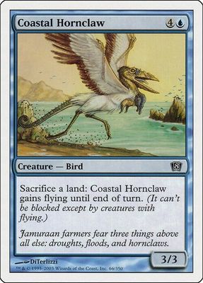 Carta MTG-Coastal Hornclaw-Ottava Edizione-N.066-EN-NM- Foil Carta MTG-Coastal Hornclaw-Ottava Edizione-N.066-EN-NM- Foil