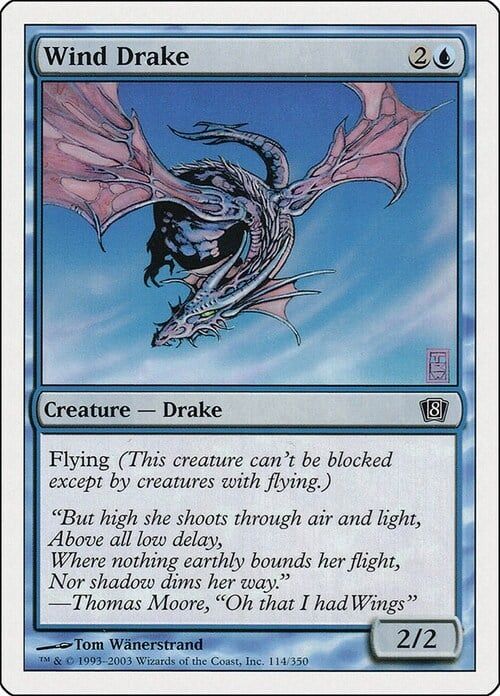 Carta MTG-Draghetto del Vento-Ottava Edizione-N.075-ITA-Good-