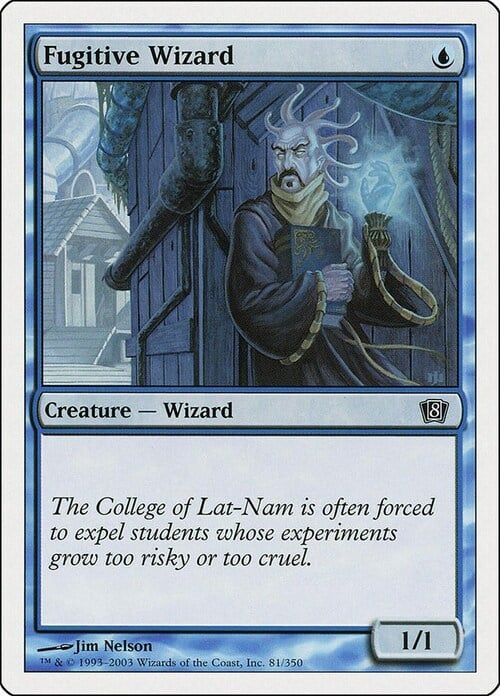 Carta MTG-Mago Fuggitivo-Ottava Edizione-N.085-ITA-Played-
