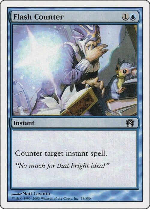 Carta MTG-Neutralizzazione Fulminea-Ottava Edizione-N.099-ITA-Good-