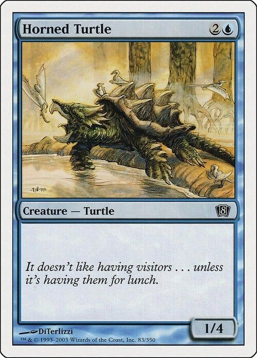 Carta MTG-Tartaruga Cornuta-Ottava Edizione-N.083-ITA-Good-