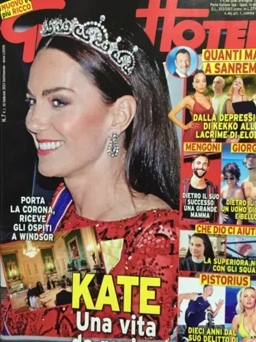 GrandHotel 2023 N.7 Kate Middleton,Marco Mengoni,Giorgia Todrani,Lisa Loring