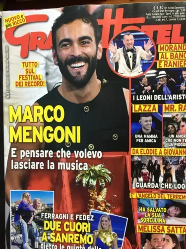 GrandHotel 2023 N.8 Marco Mengoni,P. Anderson,Melissa Satta-Matteo Berrettini