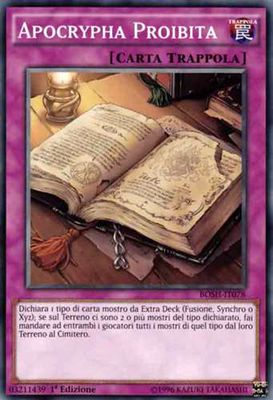 Carta YUGIOH-Apocrypha Proibita-BOSH-ITA-EX-Common 1.Ed