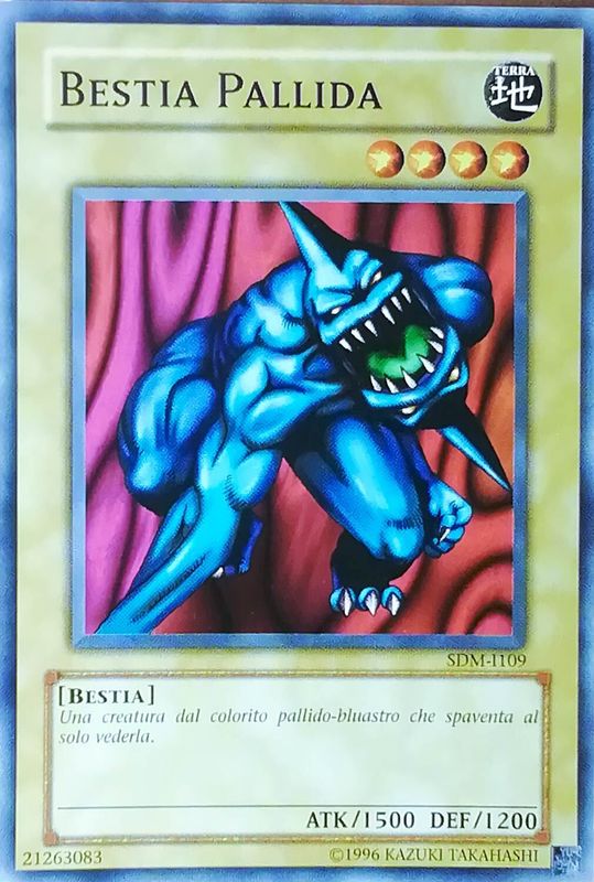 Carta YUGIOH-Bestia Pallida-SDM-I109-ITA-Good-Common