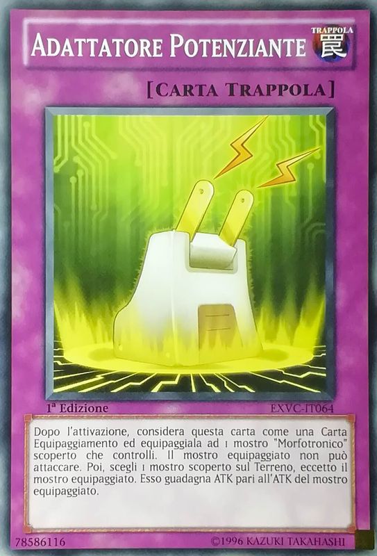 Carta YUGIOH-Adattatore Potenziante-EXVC-ITA-Good-Common 1.Ed