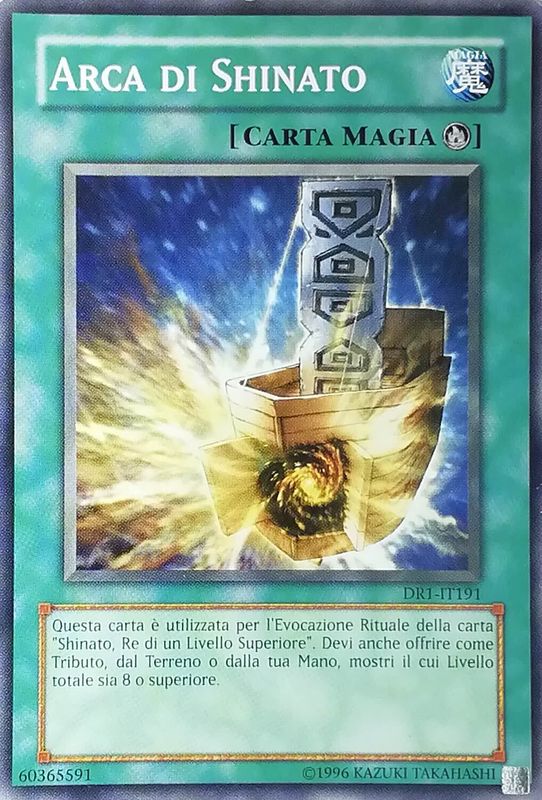 Carta YUGIOH-Arca di Shinato-DR1-IT191-ITA-Played-Common