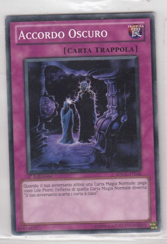 Carta YUGIOH-Accordo Oscuro-SDGU-ITA-EX-Common 1.Ed
