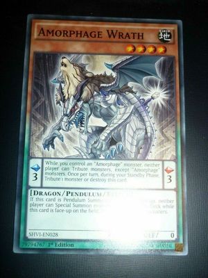 Carta YUGIOH-Amorphage Wrath-SHVI-EN028-EN-NM-Common 1.Ed Carta YUGIOH-Amorphage Wrath-SHVI-EN028-EN-NM-Common 1.Ed