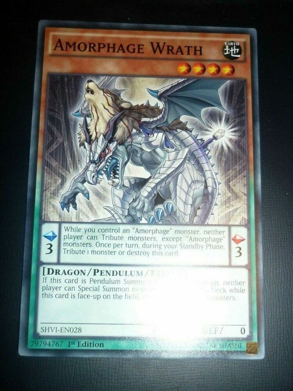 Carta YUGIOH-Amorphage Wrath-SHVI-EN028-EN-NM-Common 1.Ed