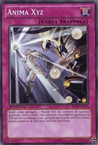 Carta YUGIOH-Anima Xyz-REDU-IT073-ITA-EX-Common 1.Ed